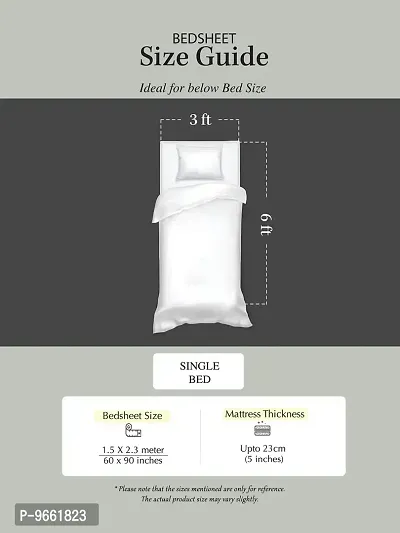 UniqChoice 100% Cotton Jaipuri & Sanganeri Tradititional 2 Single Bed Sheet Combo-thumb3