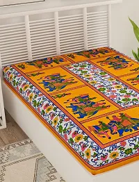 Bombay Spreads Cotton Elegant Design Sheet Without Pillow Cover (Multicolour, Single Bed)-thumb2