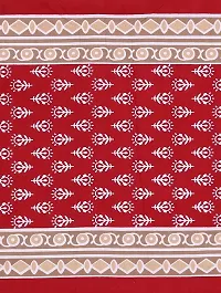 UniqChoice Rajasthani Tradition 144 TC Cotton Double Bedsheet with 2 Pillow Covers - Red-thumb3