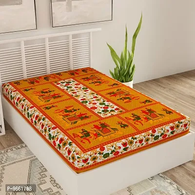 Bombay Spreads Multi Color 100% Pure Cotton Single Bed Sheet Without Pillow Cover Elegant Design for Bedding Or Decoratuve (Jaipuri Bed Spreads)