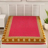 Bombay Spreads Cotton 144 TC Bedsheet (Red_Single)-thumb1