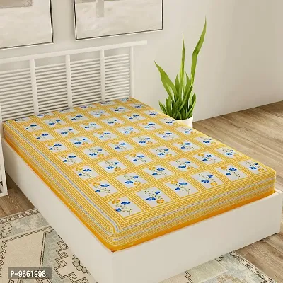 Uniq Choice 100% Cotton Sanganeri Printed BedSheet