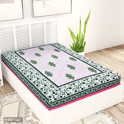 Bombay Spreads Multi Color 100% Pure Cotton Single Bed Sheet Without Pillow Cover Elegant Design for Bedding Or Decoratuve | Jaipuri Design| 100% Pure Cotton
