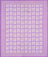 UniqChoice Purple Color 100% Cotton Jaipuri Traditonal Double BedSheet with 2 Pillow Cover,Purplebombay_D-thumb4