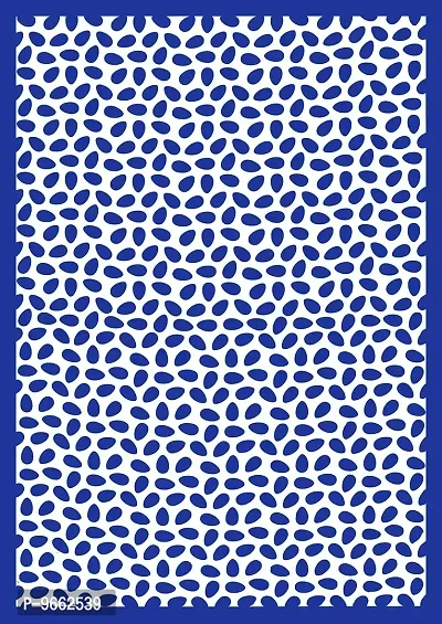 UniqChoice 100% Cotton Blue Color Polkadots Printed Single bedsheet with 1 Pillow Cover,1+1_Single_Polkadots_Blue-thumb2