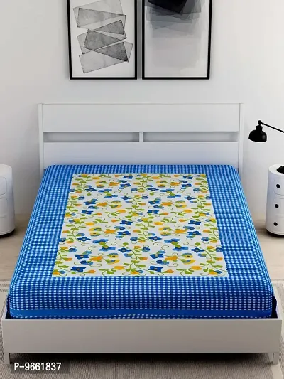 UniqChoice 100% Pure Cotton| Jaipuri Traditional Printed| Single Bed Sheet| Bedsheet for Single Bed|