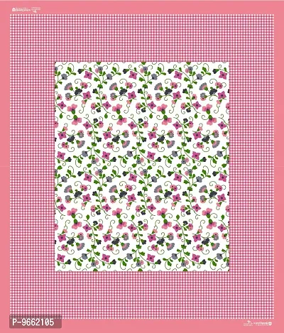 UniqChoice Floral Japuri Printed 120 TC 100% Cotton Double Bedsheet with 2 Pillow Cover,Pink(UCEBBD41)-thumb5