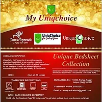 UniqChoice Cotton 120 TC Bedsheet (King_Brown), Standard, (UCEBBD488)-thumb1