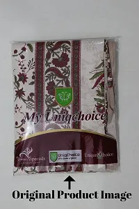 UniqChoice Beige Color Rajasthani Traditional Printed 120 TC 100% Cotton Double Bedsheet with 2 Pillow Cover,MUCD_35-thumb3