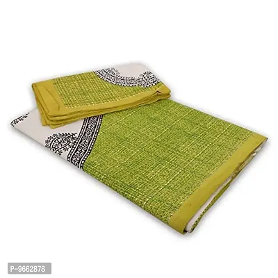 UniqChoice Cotton Classic Print Double Bedsheet with 2 Pillow Cover - Green (215 x 240 cm)-thumb4