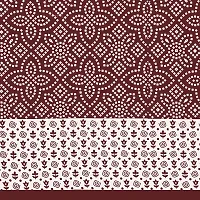 UniqChoice Bedsheet | 100% Cotton | Jaipuri Printed | Single bedsheet with 1 Pillow Cover | 150 x 220 cm | Maroon-thumb2