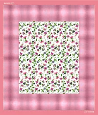 UniqChoice Floral Japuri Printed 120 TC 100% Cotton Double Bedsheet with 2 Pillow Cover,Pink(UUCCKD295)-thumb4