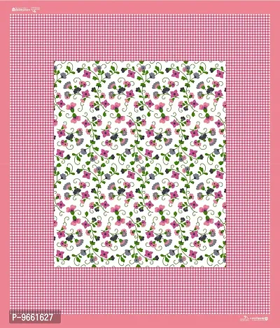 UniqChoice Floral Japuri Printed 120 TC 100% Cotton Double Bedsheet with 2 Pillow Cover,Pink(UUCCKD295)-thumb5