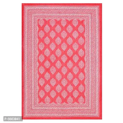 UniqChoice Pinkcolor 100% Cotton Jaipuri Printed Single bedsheet with 1 Pillow Cover 150 x 220 cm(1+1_Single_76_Pink_89)-thumb4