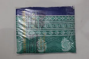 UniqChoice Floral Japuri Printed 120 TC 100% Cotton Double Bedsheet with 2 Pillow Cover ,Blue(MUCD_112)-thumb4