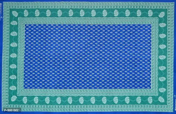 Bombay Spreads Cotton 144 TC Bedsheet (Blue_Single)-thumb5