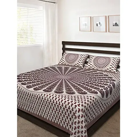 Printed Cotton Flat Double Bedsheet