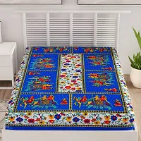 Bombay Spreads Multi Color 100% Pure Cotton Single Bed Sheet Without Pillow Cover Elegant Design for Bedding Or Decoratuve (Jaipuri Bed Spreads)-thumb1