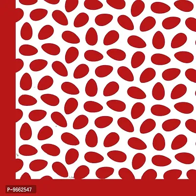 UniqChoice 100% Cotton Red Color Polkadots Printed[ Single bedsheet with 1 Pillow Cover,1+1_Single_Polkadots_Red-thumb3