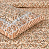 Stylish Fancy Cotton Printed King Size Bedsheet With 2 Pillow Covers-thumb3