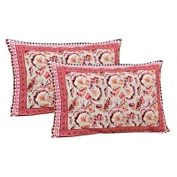 Stylish Fancy Cotton Printed King Size Bedsheet With 2 Pillow Covers-thumb1