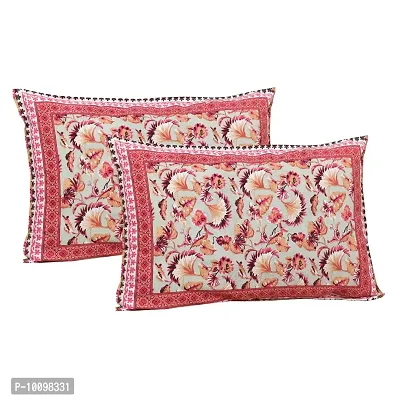 Stylish Fancy Cotton Printed King Size Bedsheet With 2 Pillow Covers-thumb2