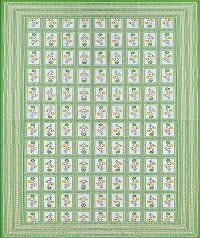 UniqChoice Green Color 100% Cotton Jaipuri Traditonal Double BedSheet with 2 Pillow Cover,Greenbombay_D-thumb4