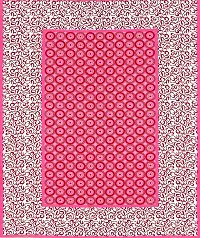 UniqChoice Floral Japuri Printed 120 TC| 100% Cotton| Double Bedsheet| Bedsheet with 2 Pillow Cover | Pink-thumb4