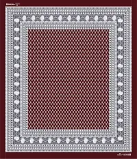 UniqChoice Maroon Color Rajasthani Traditional Printed 120 TC 100% Cotton Double Bedsheet with 2 Pillow Cover,UCEBBD26-thumb4