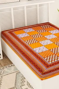 UniqChoice 100% Cotton | Rajasthani Traditional Printed| Single Bedsheet|Bedsheet for Single Bed| Yellow-thumb4