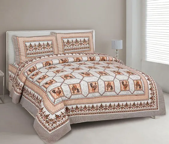 Trasditional Printed Double Bedsheet