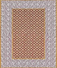 UniqChoice Rajasthani Traditional Print 120 TC 100% Cotton Double Bedsheet with 2 Pillow Cover ,Brown(RTDP201)-thumb4