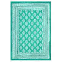 UniqChoice C-Greencolor 100% Cotton Jaipuri Printed Single bedsheet with 1 Pillow Cover 150 x 220 cm(1+1_Single_76_C-Green_89)-thumb3