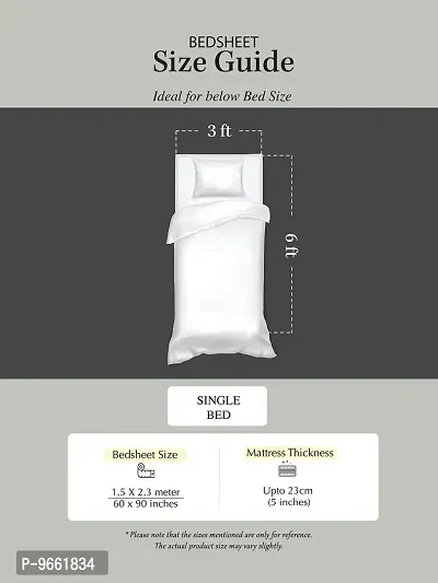 UniqChoice 100% Cotton Jaipuri & Sanganeri Tradititional 2 Single Bed Sheet Combo-thumb3