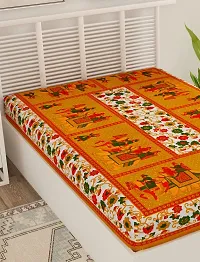 Bombay Spreads Multi Color 100% Pure Cotton Single Bed Sheet Without Pillow Cover Elegant Design for Bedding Or Decoratuve (Jaipuri Bed Spreads)-thumb2