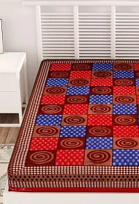 Bombay Spreads Jaipuri Elegant Design Cotton Single Bed Sheet (150 X 228 cm, Multicolour)-thumb3