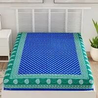 Bombay Spreads Cotton 144 TC Bedsheet (Blue_Single)-thumb1