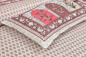 Stylish Fancy Cotton Printed King Size Bedsheet With 2 Pillow Covers-thumb3