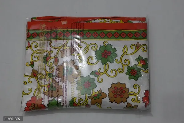 UniqChoice Jaipuri Print Rajasthani Tradition 120 TC Cotton Double Bedsheet with 2 Pillow Covers - Orange-thumb5