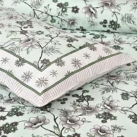 Stylish Fancy Cotton Printed King Size Bedsheet With 2 Pillow Covers-thumb3