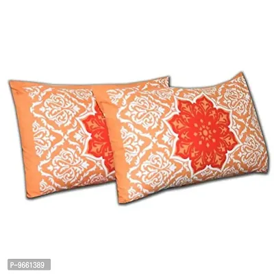 UniqChoice Elegant Design 180 TC Cotton Double Bedsheet with 2 Pillow Covers - Brown-thumb4