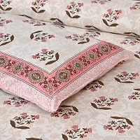 Stylish Fancy Cotton Printed King Size Bedsheet With 2 Pillow Covers-thumb3