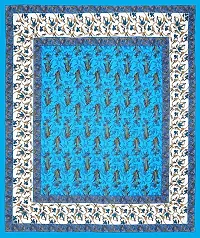 Rangun Bedsheet | Pure Cotton | Jaipuri Traditional Bedsheet | Double Bedsheet with 2 Pillow Cover | Turquoise-thumb1