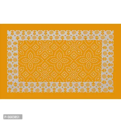 UniqChoice Bedsheet | 100% Cotton | Jaipuri Printed | Single bedsheet with 1 Pillow Cover | 150 x 220 cm | Yellow-thumb4