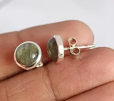 Ravishing Impressions Natural Gemstone 925 Sterling Silver Stud Earrings Jewellery for Girl  Women-thumb3