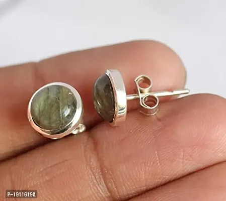 Ravishing Impressions Natural Gemstone 925 Sterling Silver Stud Earrings Jewellery for Girl  Women-thumb4