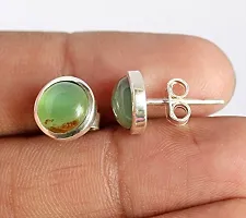 Ravishing Impressions Natural Gemstone 925 Sterling Silver Stud Earrings Jewellery for Girl  Women-thumb2