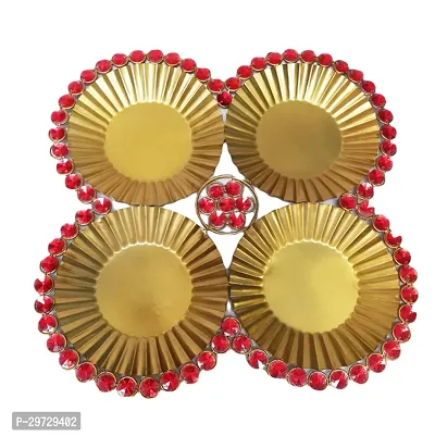 Flower Shape Pooja Thali Flower-thumb0