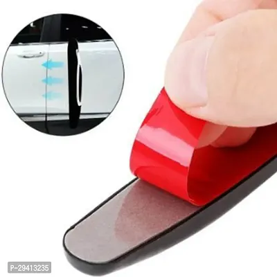 CADEAU Microfibre Car Door Guard Black Pack of 4 Universal For Car Universal For Car-thumb3