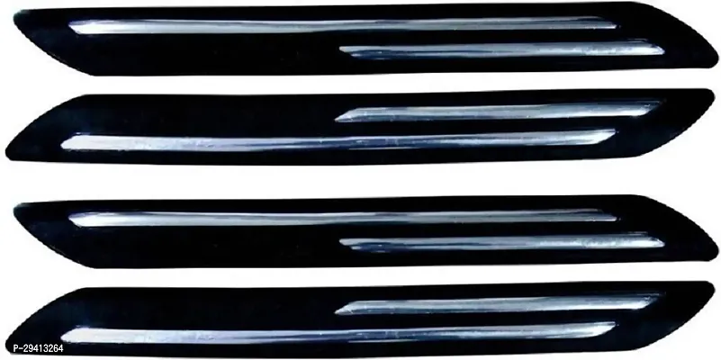 CADEAU Plastic Car Bumper Guard Black Pack of 4 Maruti Swift Dzire-thumb0